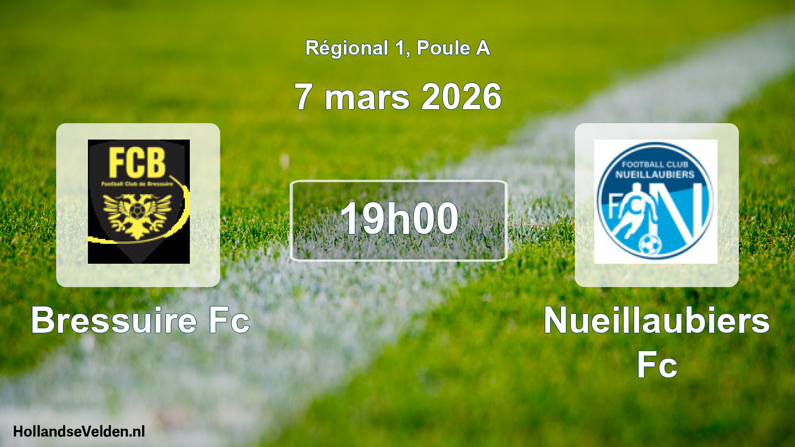 Scheduled Match: Bressuire Fc - Nueillaubiers Fc (7 March 2026)