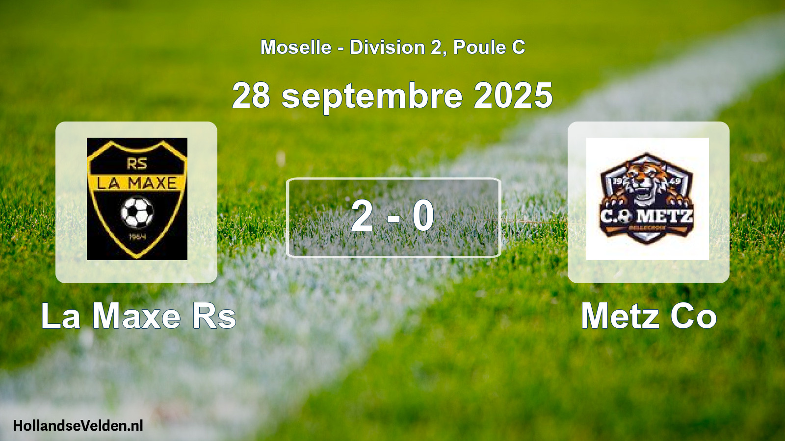 Total number of matches played: La Maxe Rs - Metz Co 2 - 0 (28 September 2025)