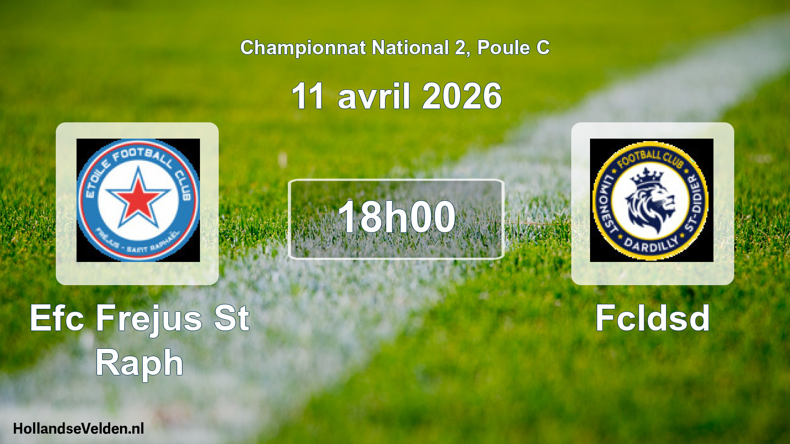 Geplande wedstrijd: Efc Frejus St Raph - Fcldsd (11 avril 2026)