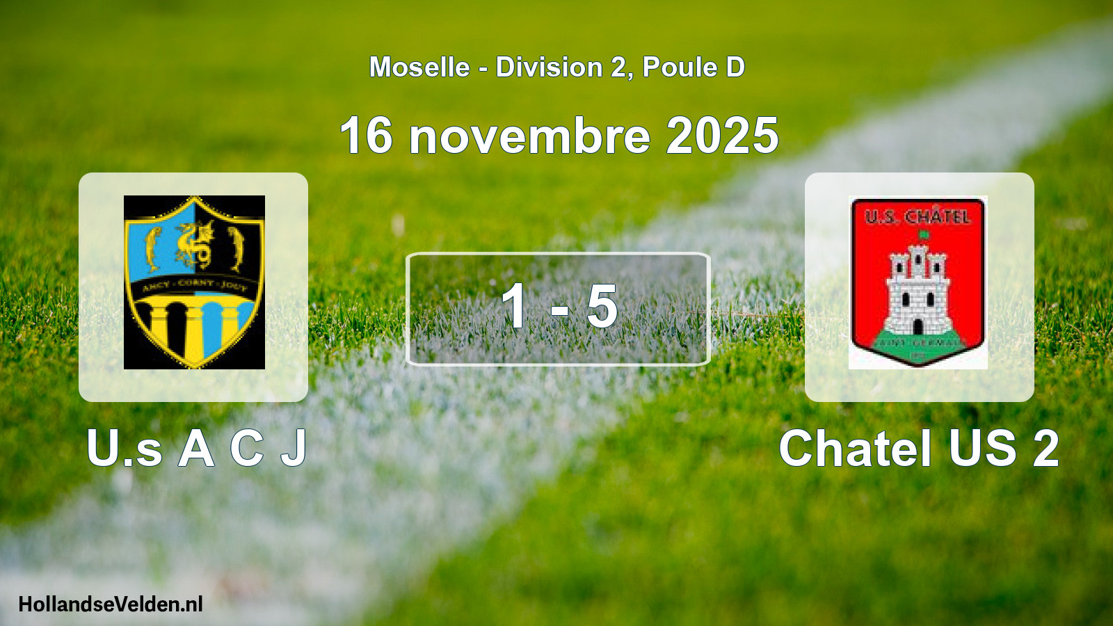Match joué: U.s A C J - Chatel US 2 1 - 5 (16 novembre 2025)