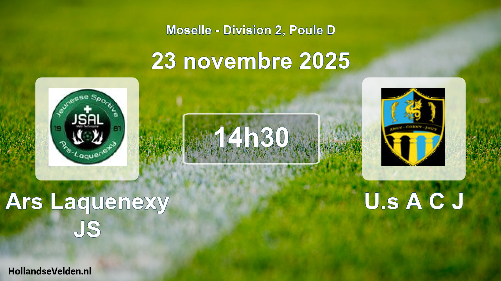 Match programmé: Ars Laquenexy JS - U.s A C J (23 novembre 2025)