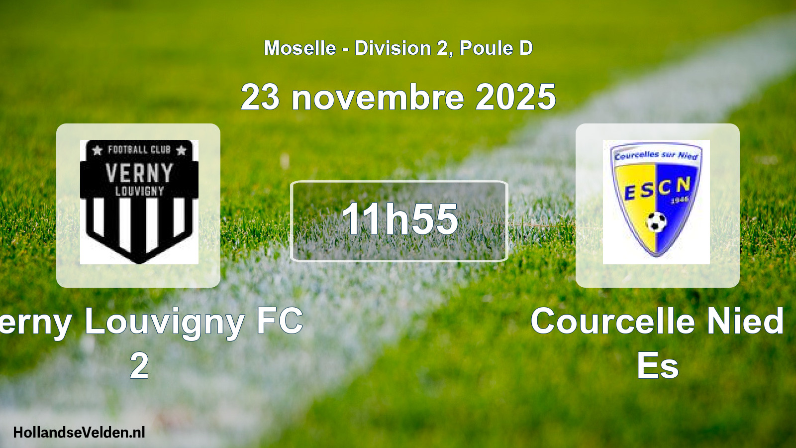 Scheduled Match: Verny Louvigny FC 2 - Courcelle Nied Es (23 November 2025)