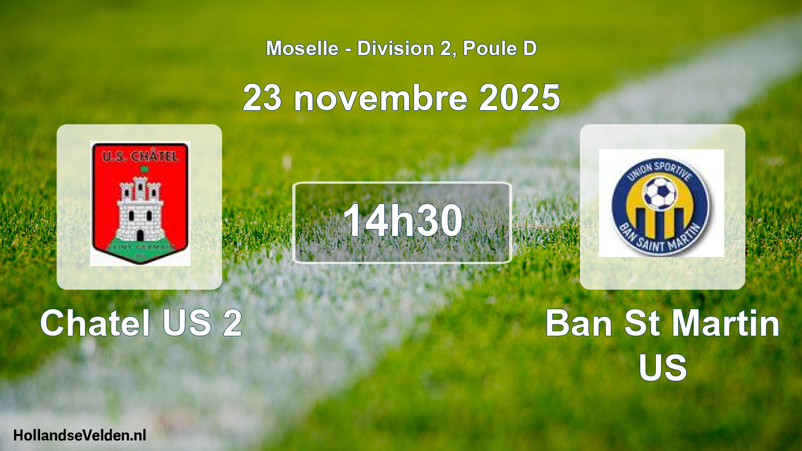 Scheduled Match: Chatel US 2 - Ban St Martin US (23 November 2025)