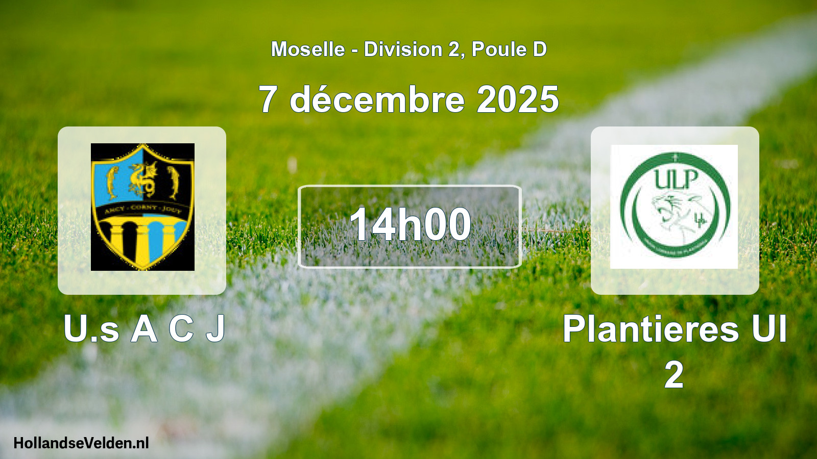 Scheduled Match: U.s A C J - Plantieres Ul 2 (7 December 2025)