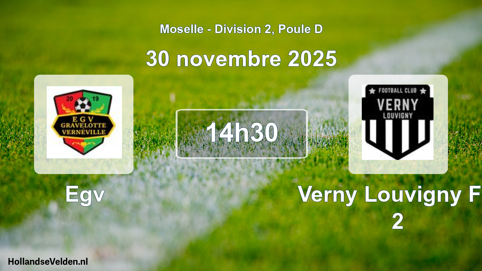 Geplande wedstrijd: Egv - Verny Louvigny FC 2 (30 november 2025)