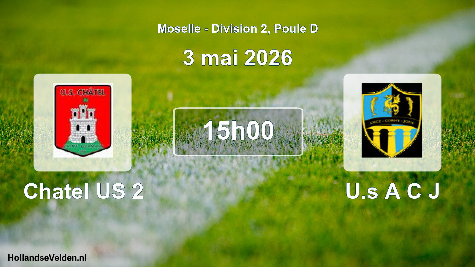 Match programmé: Chatel US 2 - U.s A C J (3 mai 2026)