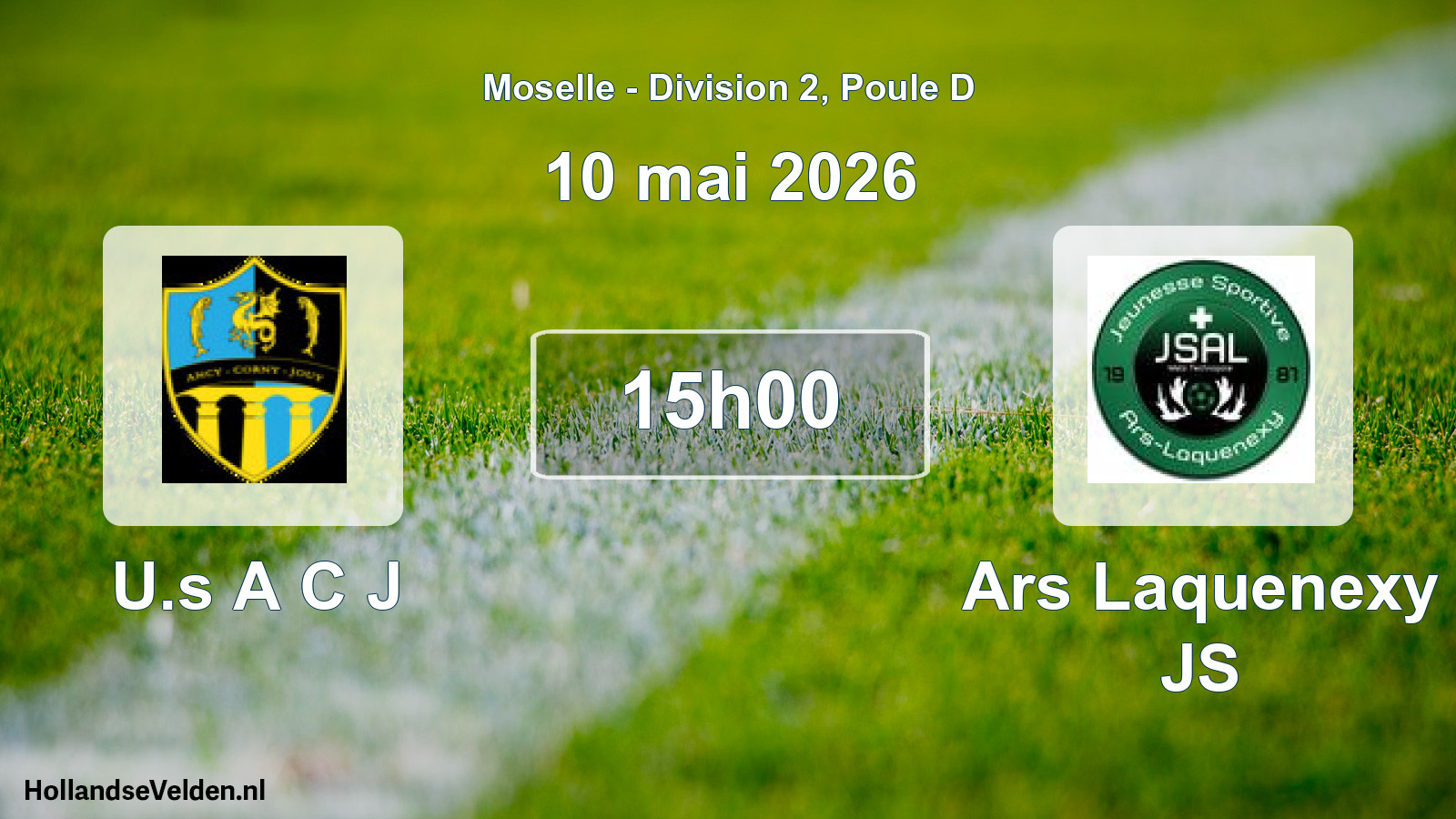 Match programmé: U.s A C J - Ars Laquenexy JS (10 mai 2026)