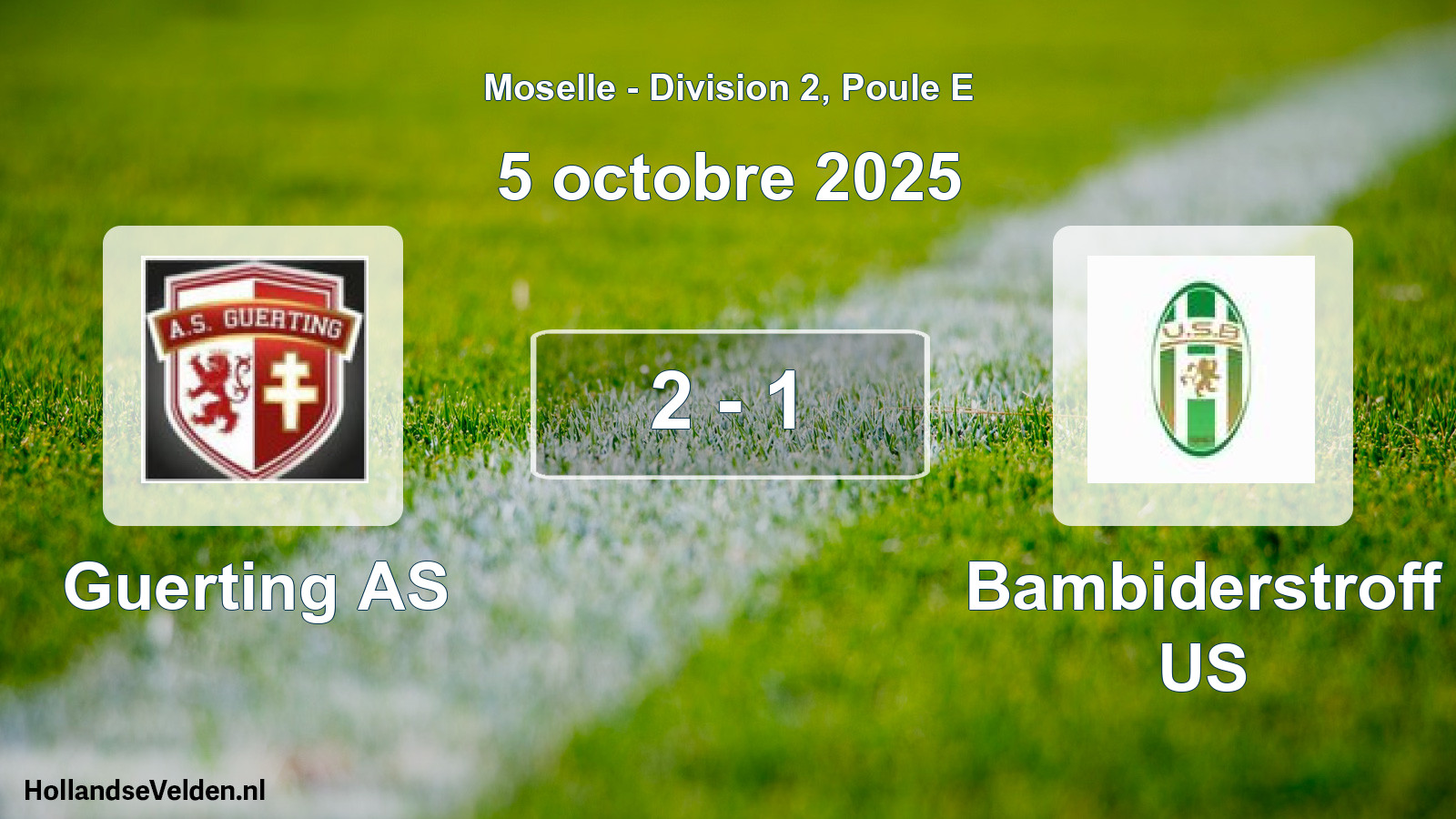 Gespeelde wedstrijd: Guerting AS - Bambiderstroff US 2 - 1 (5 oktober 2025)