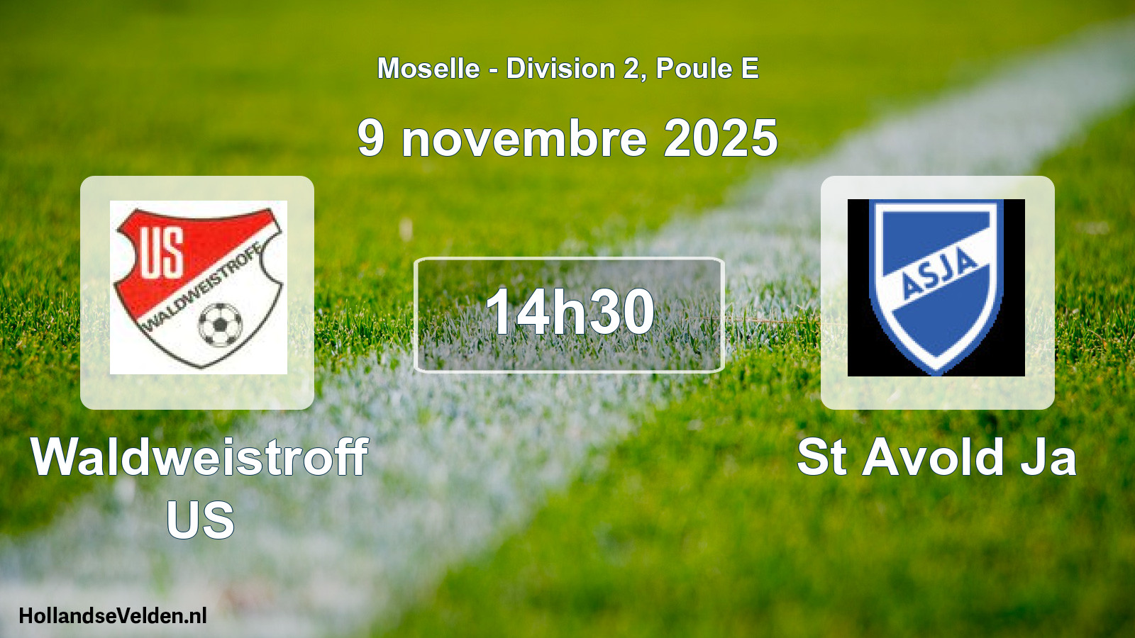 Scheduled Match: Waldweistroff US - St Avold Ja (9 November 2025)