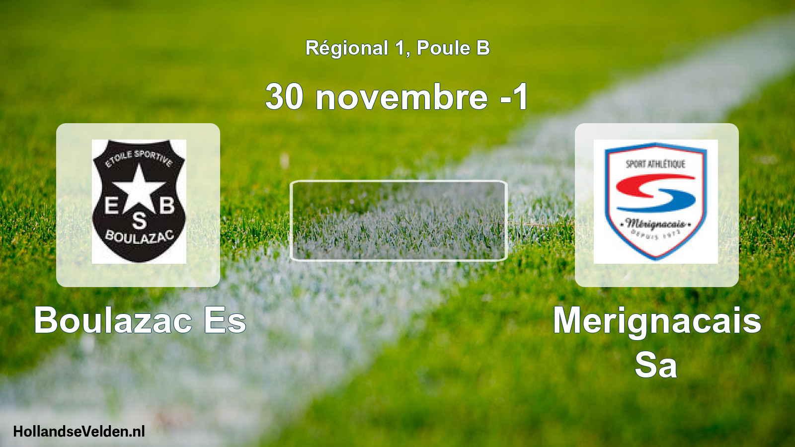 Geplande wedstrijd: Boulazac Es - Merignacais Sa (30 novembre -1)
