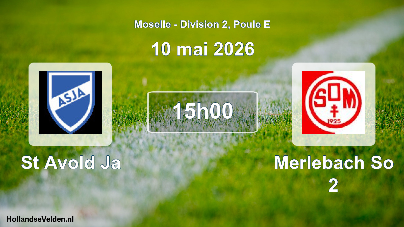 Geplande wedstrijd: St Avold Ja - Merlebach So 2 (10 mei 2026)