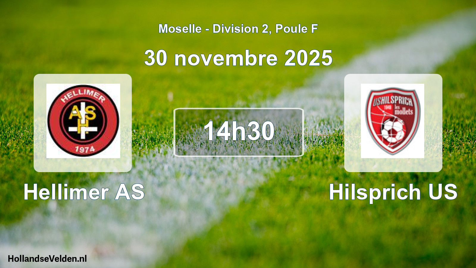 Match programmé: Hellimer AS - Hilsprich US (30 novembre 2025)