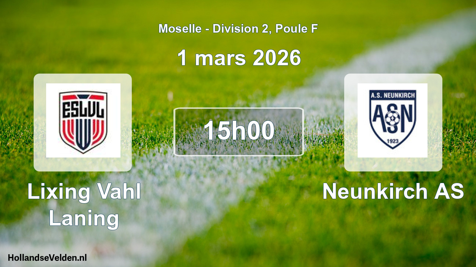Geplande wedstrijd: Lixing Vahl Laning - Neunkirch AS (1 maart 2026)