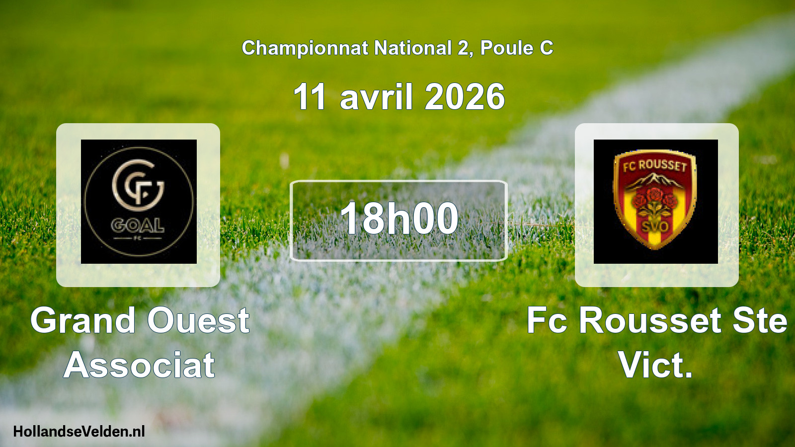 Scheduled Match: Grand Ouest Associat - Fc Rousset Ste Vict. (11 April 2026)