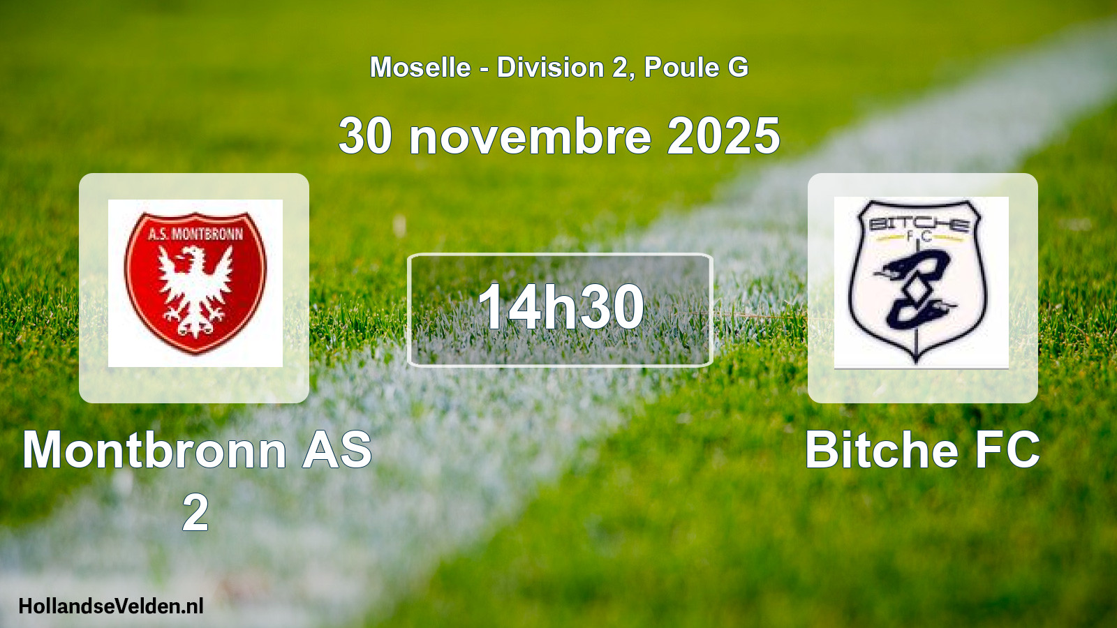 Scheduled Match: Montbronn AS 2 - Bitche FC (30 November 2025)