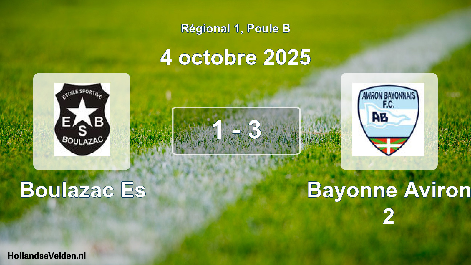 Total number of matches played: Boulazac Es - Bayonne Aviron 2 1 - 3 (4 October 2025)