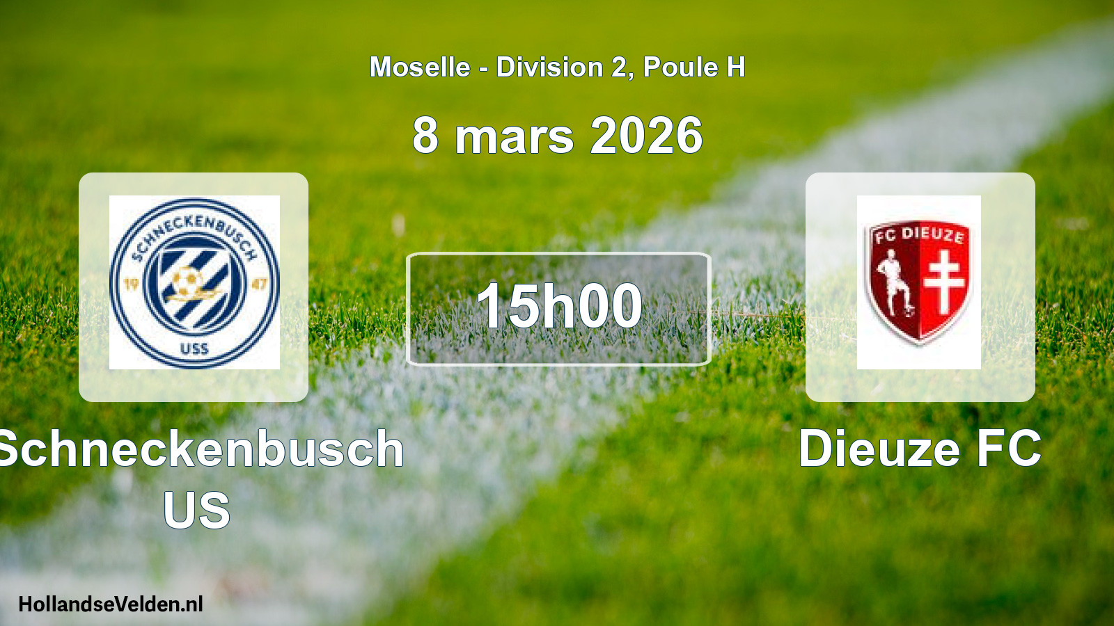 Scheduled Match: Schneckenbusch US - Dieuze FC (8 March 2026)