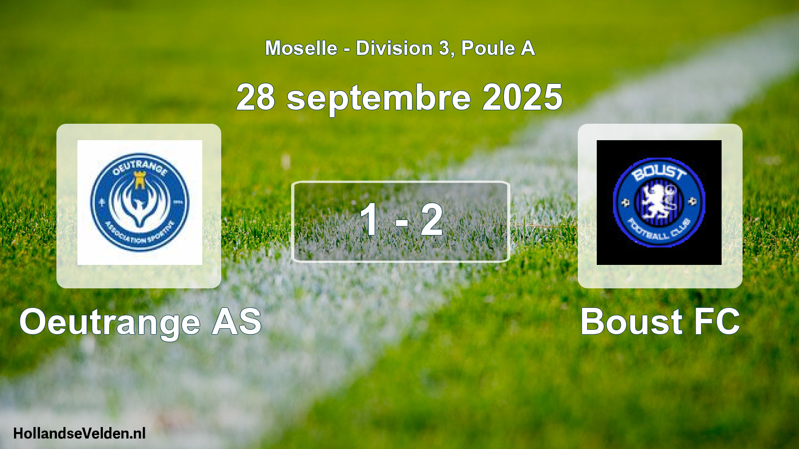 Total number of matches played: Oeutrange AS - Boust FC 1 - 2 (28 September 2025)