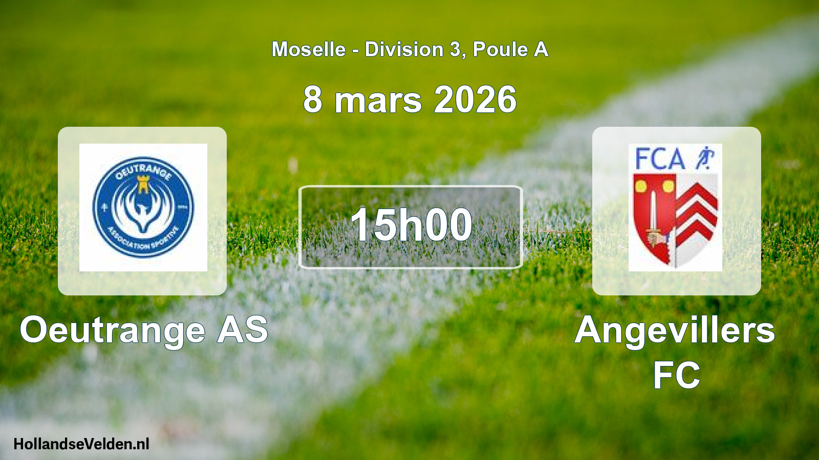 Scheduled Match: Oeutrange AS - Angevillers FC (8 March 2026)