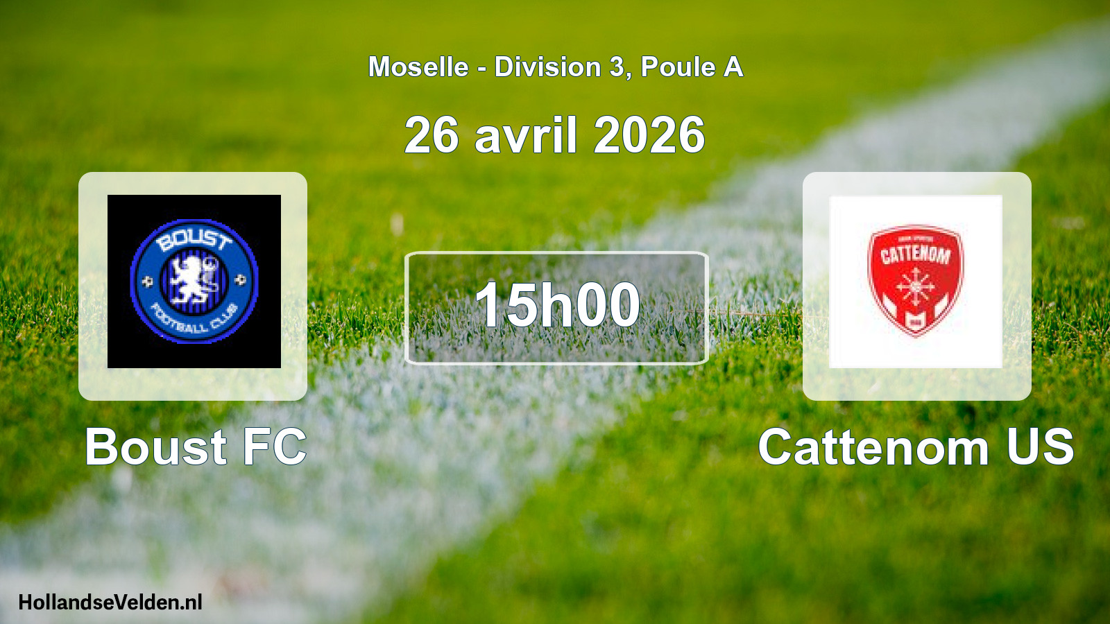 Scheduled Match: Boust FC - Cattenom US (26 April 2026)