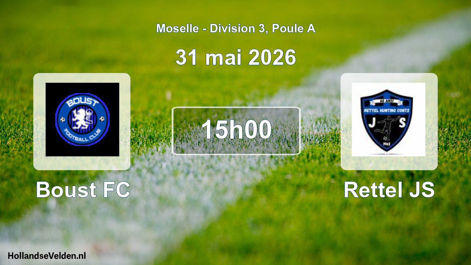 Scheduled Match: Boust FC - Rettel JS (31 May 2026)