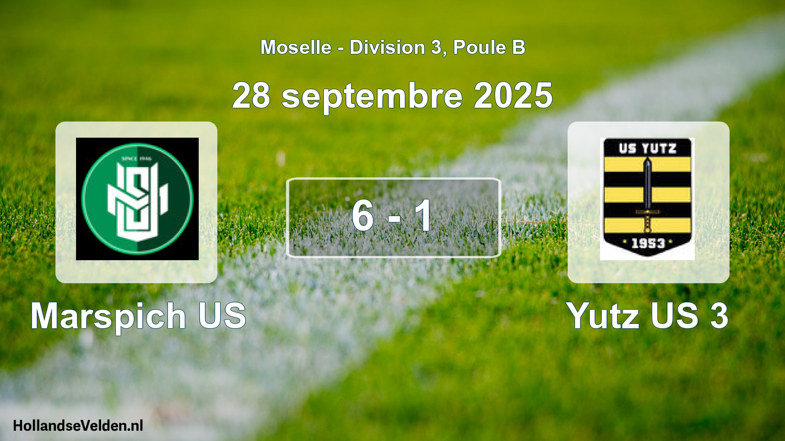 Total number of matches played: Marspich US - Yutz US 3 6 - 1 (28 September 2025)