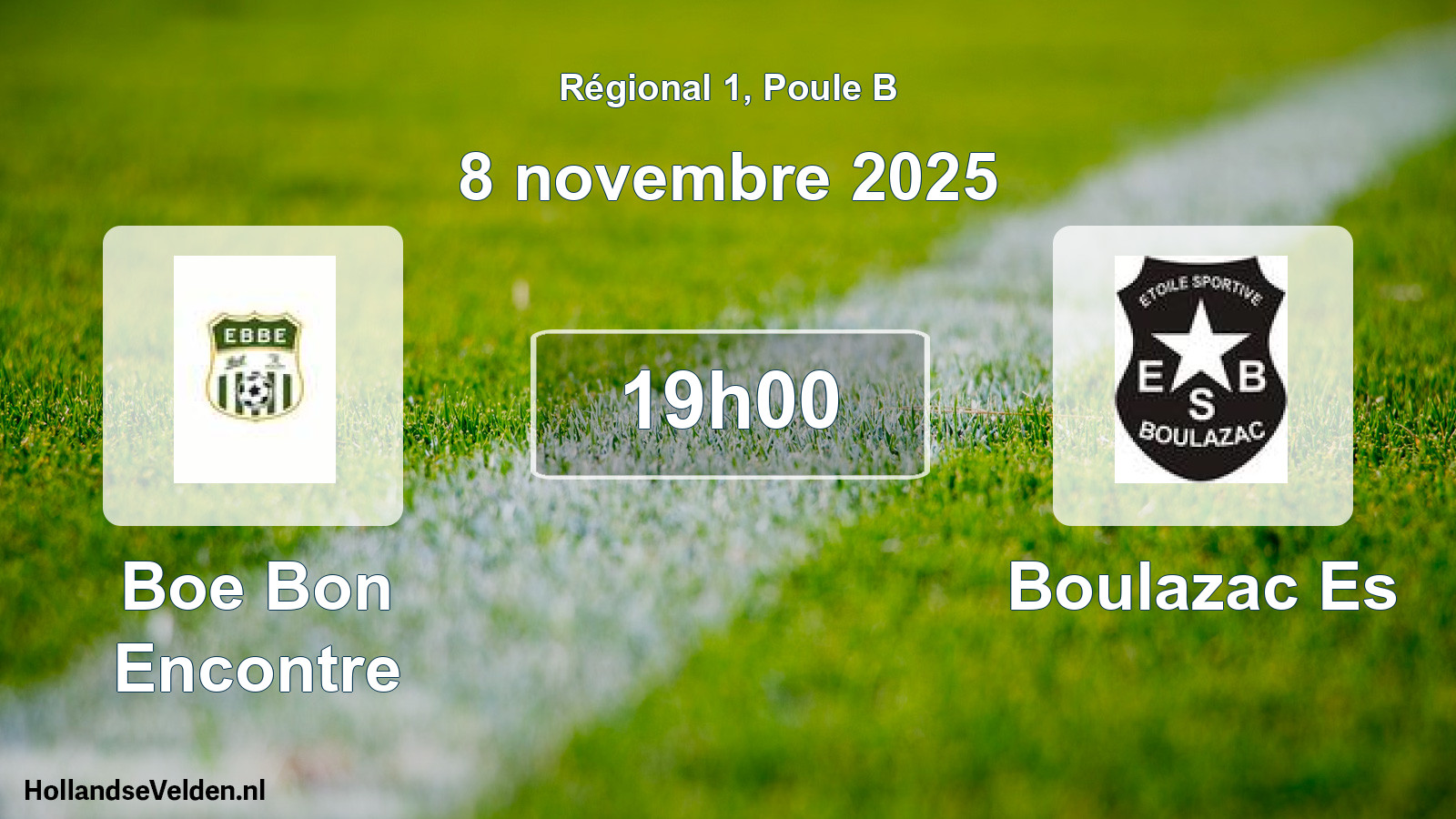Geplande wedstrijd: Boe Bon Encontre - Boulazac Es (8 november 2025)
