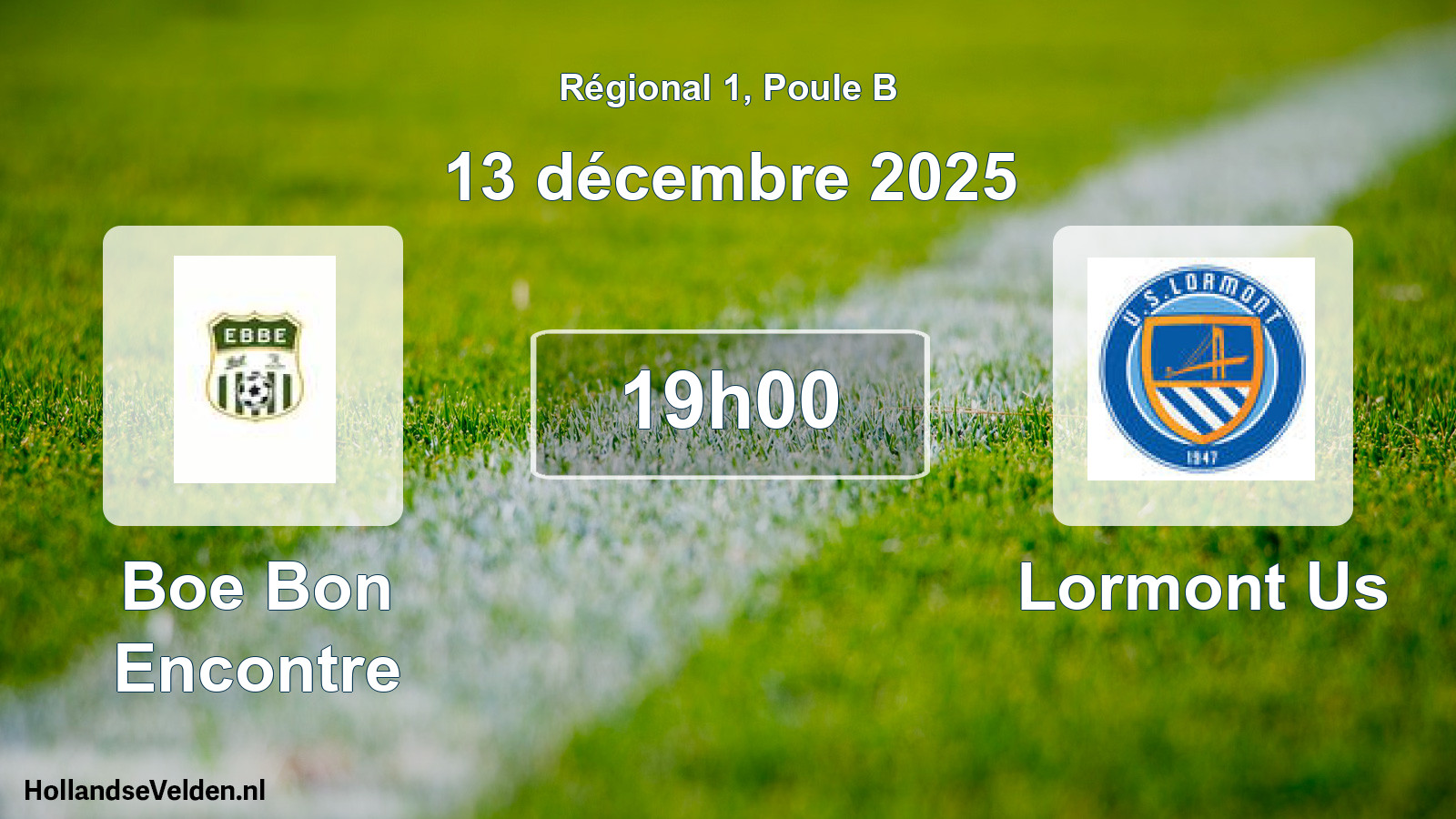 Scheduled Match: Boe Bon Encontre - Lormont Us (13 December 2025)