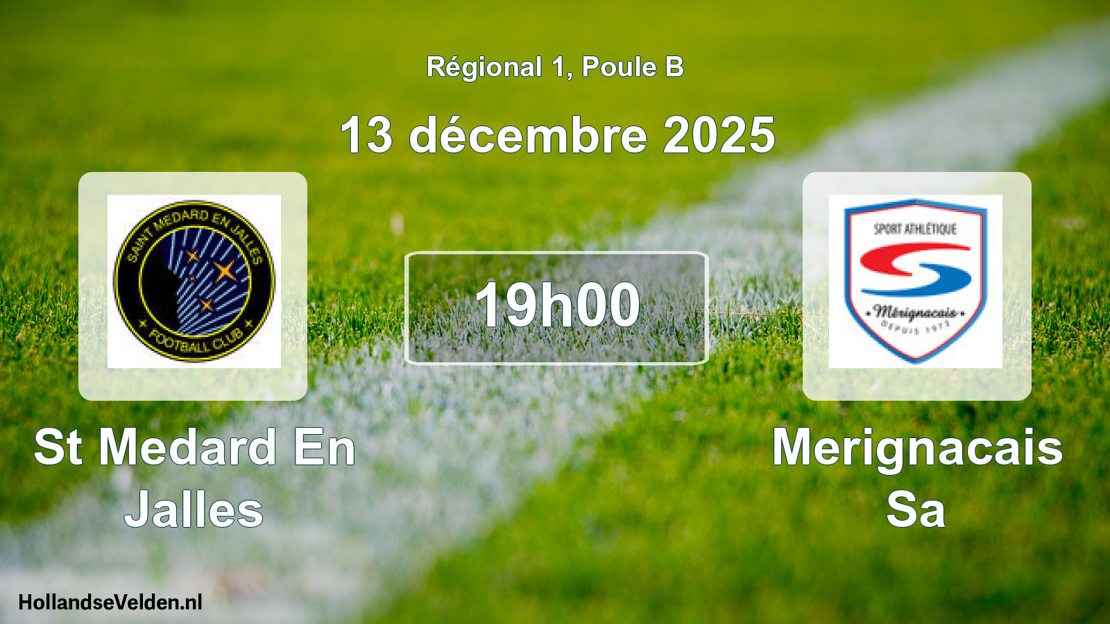 Scheduled Match: St Medard En Jalles - Merignacais Sa (13 December 2025)