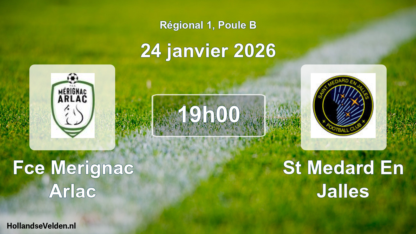 Geplande wedstrijd: Fce Merignac Arlac - St Medard En Jalles (24 januari 2026)