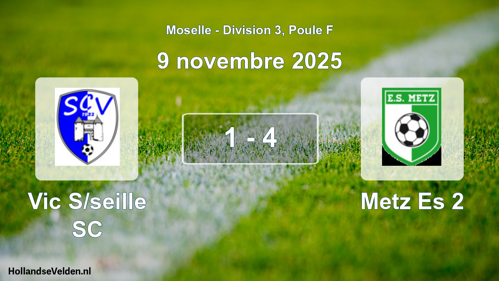 Match joué: Vic S/seille SC - Metz Es 2 1 - 4 (9 novembre 2025)