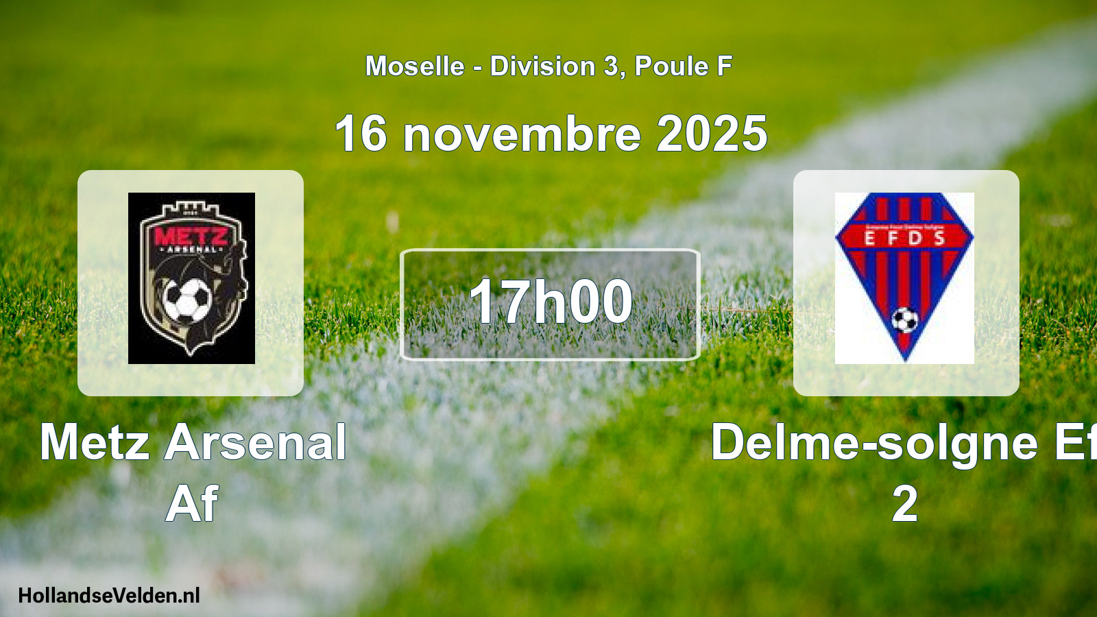 Scheduled Match: Metz Arsenal Af - Delme-solgne Ef 2 (16 November 2025)