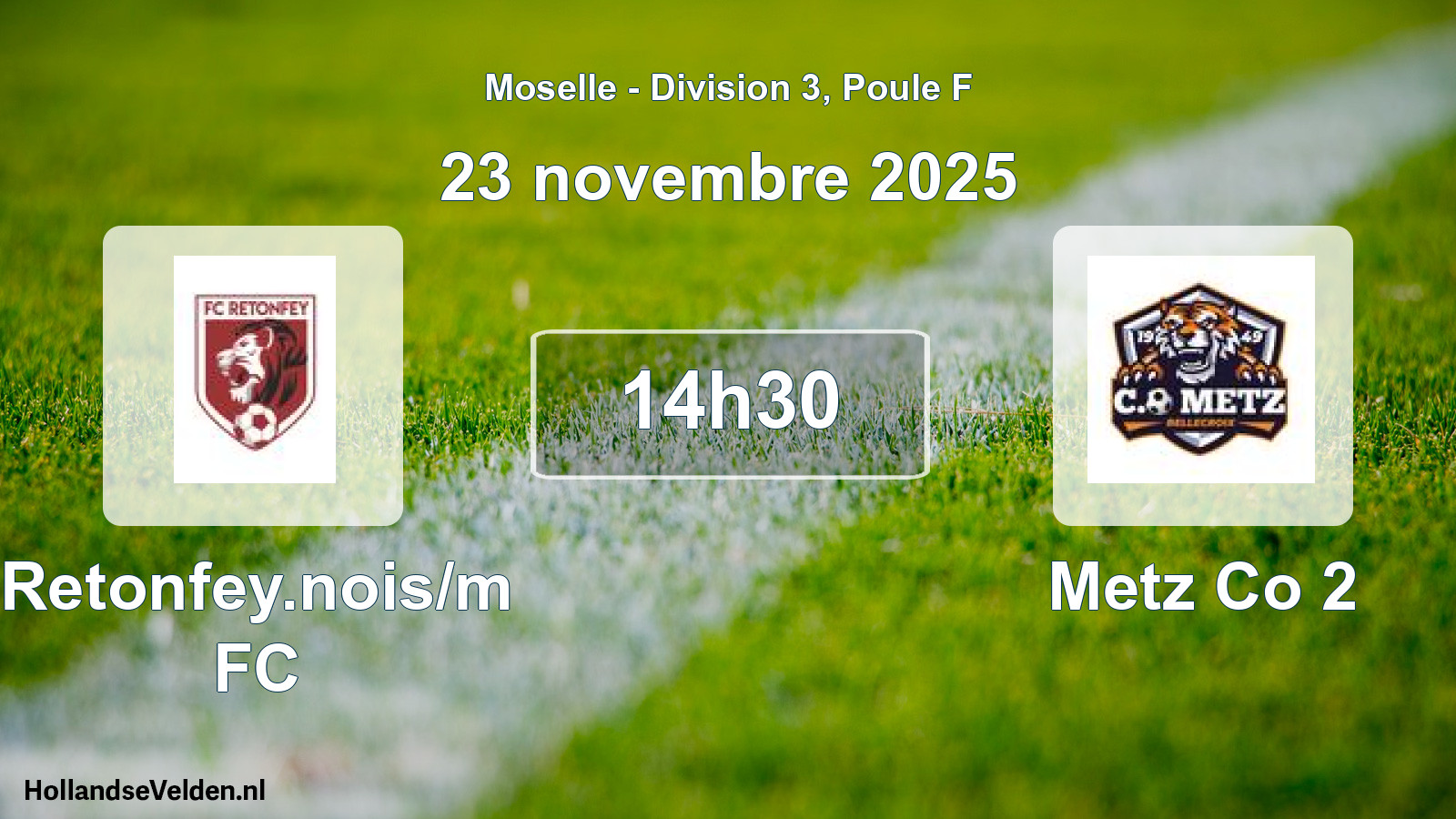Scheduled Match: Retonfey.nois/m FC - Metz Co 2 (23 November 2025)
