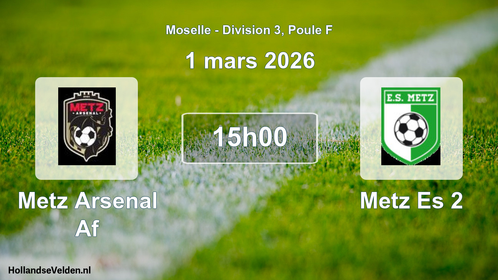Scheduled Match: Metz Arsenal Af - Metz Es 2 (1 March 2026)