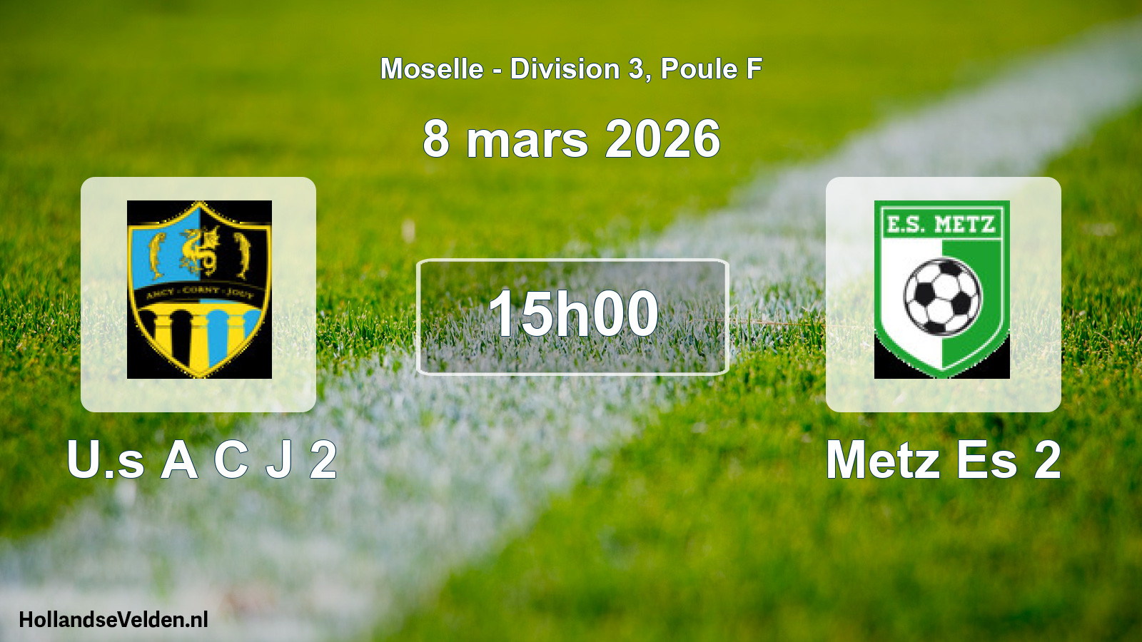 Scheduled Match: U.s A C J 2 - Metz Es 2 (8 March 2026)
