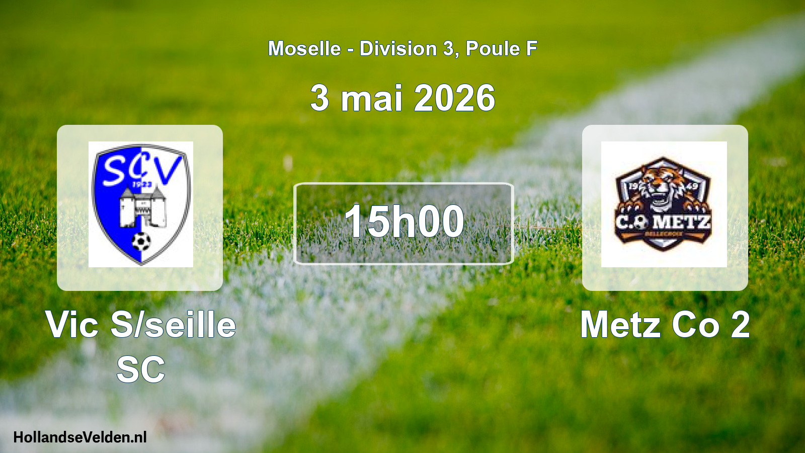Scheduled Match: Vic S/seille SC - Metz Co 2 (3 May 2026)