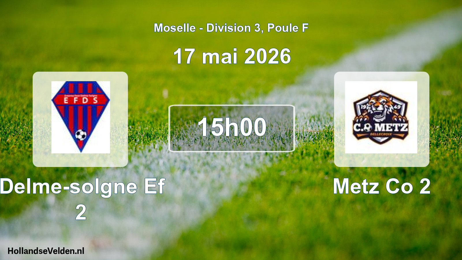 Match programmé: Delme-solgne Ef 2 - Metz Co 2 (17 mai 2026)