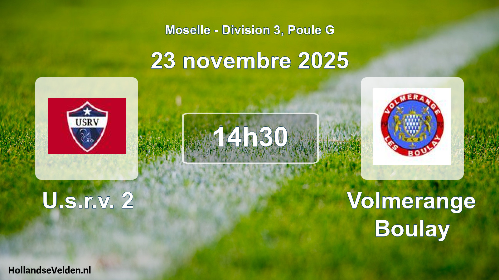 Scheduled Match: U.s.r.v. 2 - Volmerange Boulay (23 November 2025)