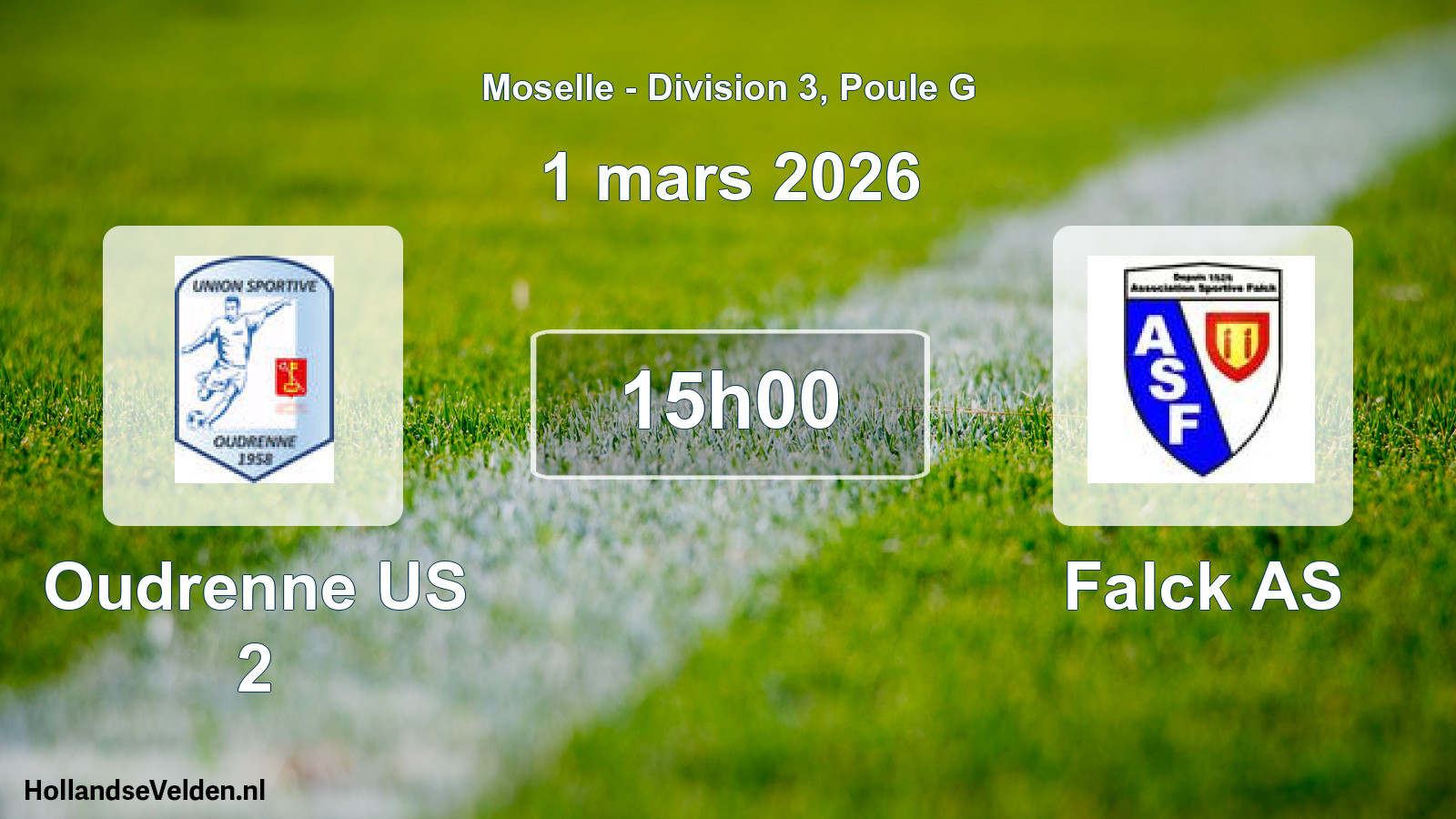 Scheduled Match: Oudrenne US 2 - Falck AS (1 March 2026)