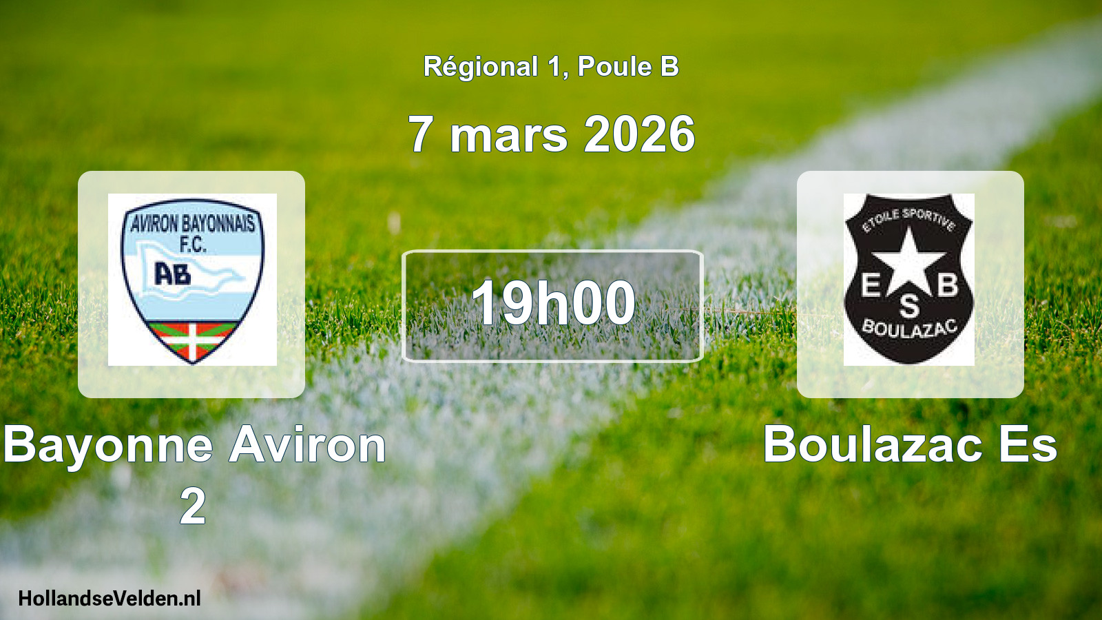 Scheduled Match: Bayonne Aviron 2 - Boulazac Es (7 March 2026)