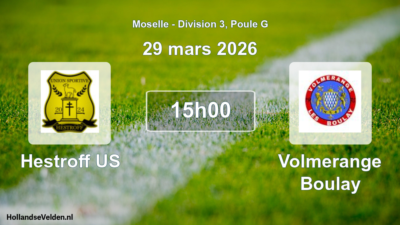 Scheduled Match: Hestroff US - Volmerange Boulay (29 March 2026)