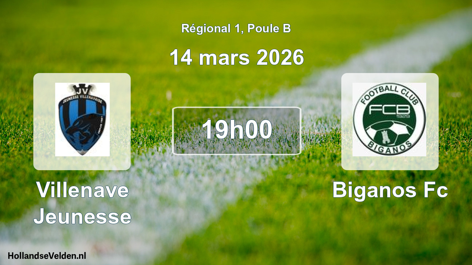 Scheduled Match: Villenave Jeunesse - Biganos Fc (14 March 2026)