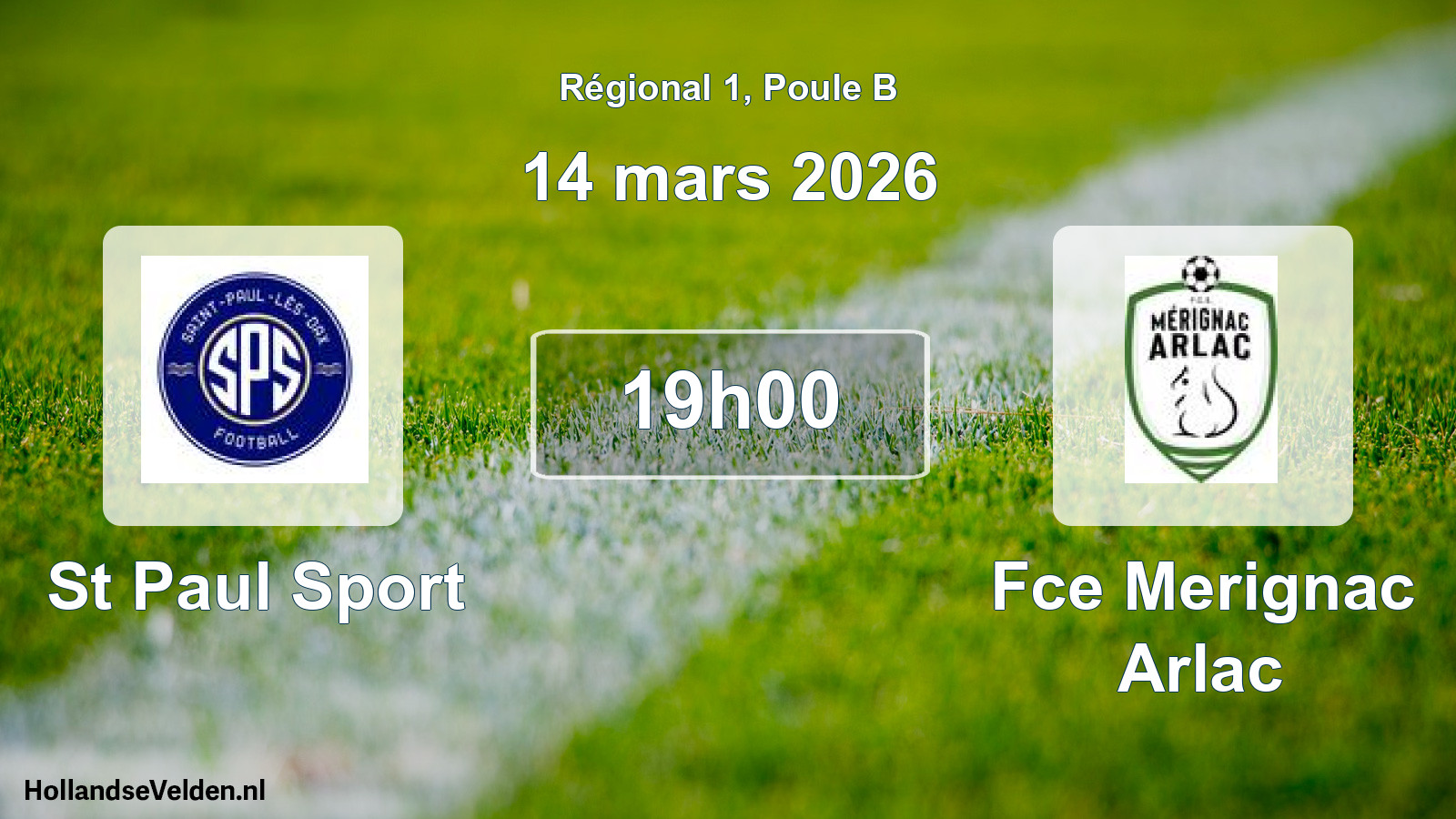Scheduled Match: St Paul Sport - Fce Merignac Arlac (14 March 2026)