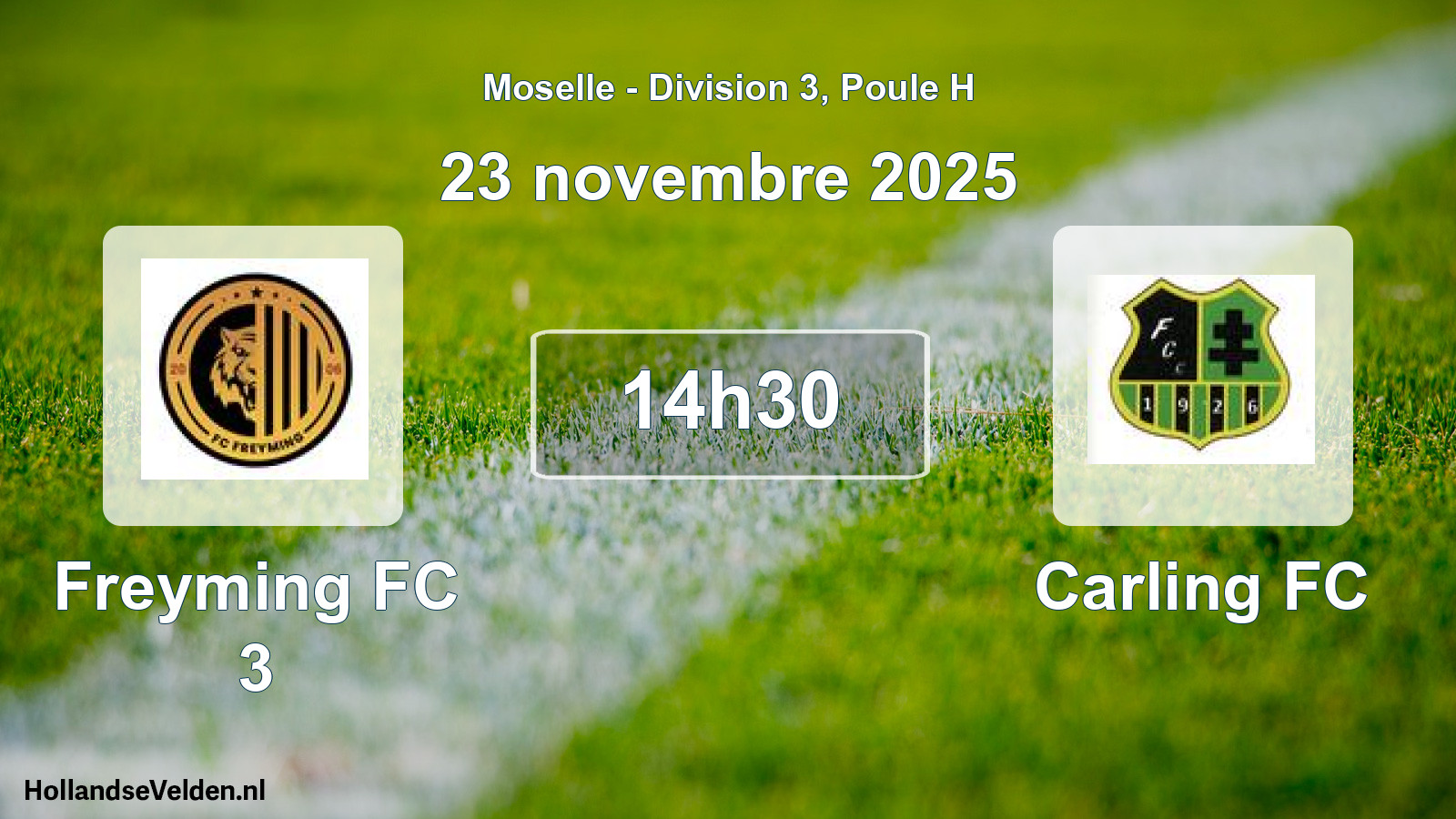 Scheduled Match: Freyming FC 3 - Carling FC (23 November 2025)