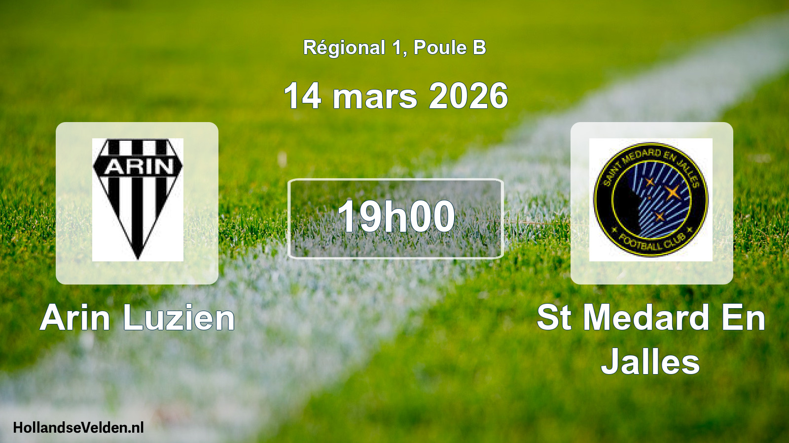 Scheduled Match: Arin Luzien - St Medard En Jalles (14 March 2026)
