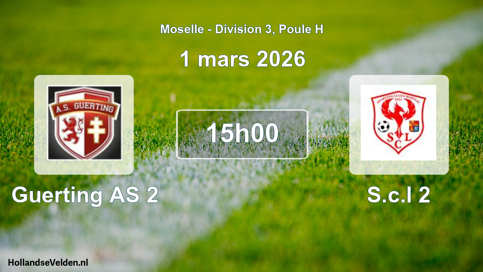 Scheduled Match: Guerting AS 2 - S.c.l 2 (1 March 2026)