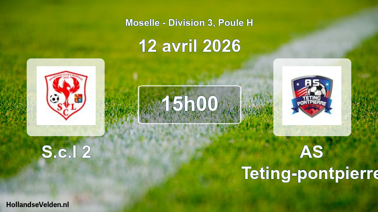 Scheduled Match: S.c.l 2 - AS Teting-pontpierre (12 April 2026)
