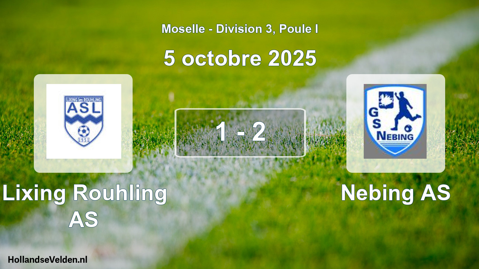 Gespeelde wedstrijd: Lixing Rouhling AS - Nebing AS 1 - 2 (5 oktober 2025)