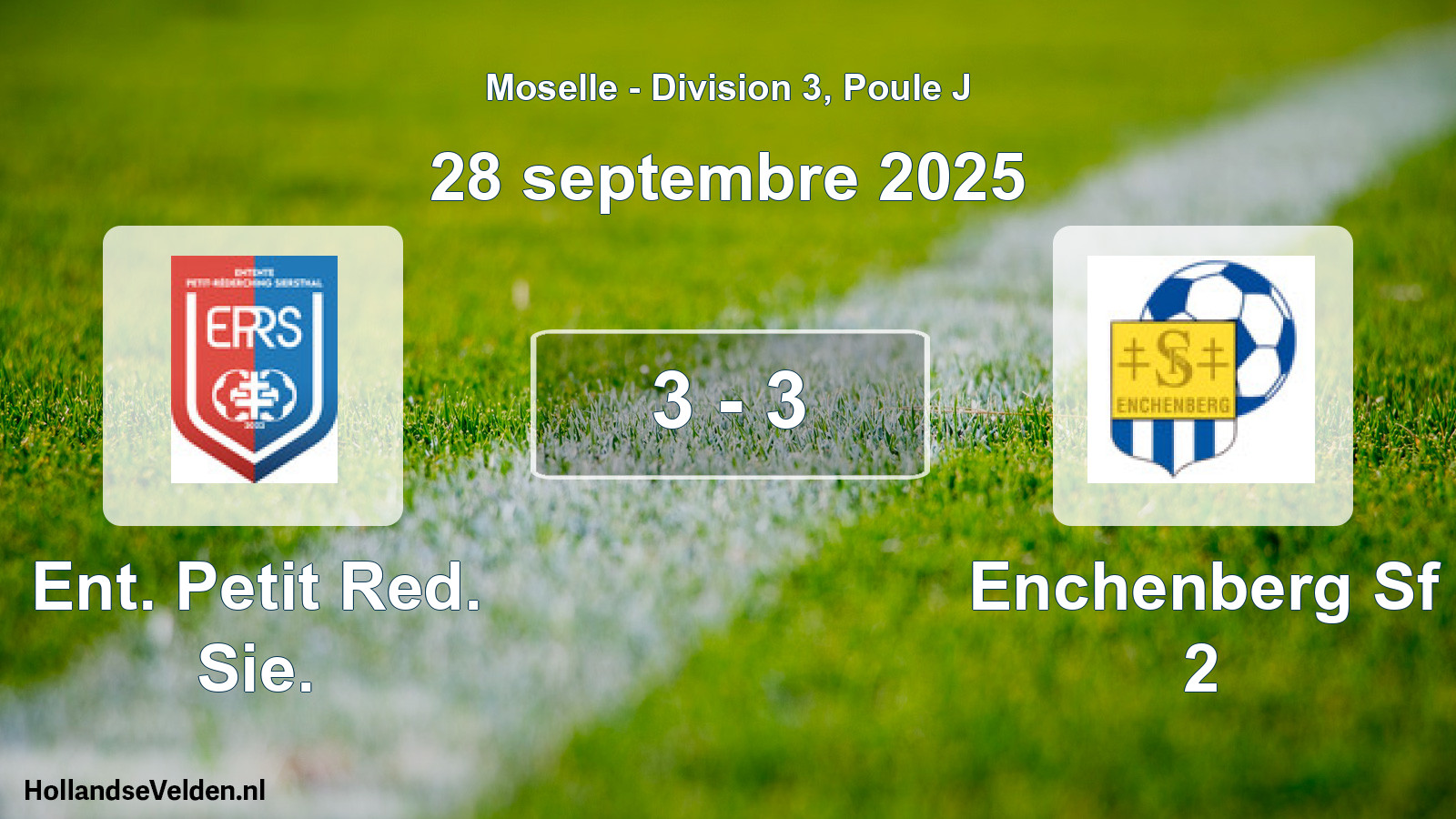 Match joué: Ent. Petit Red. Sie. - Enchenberg Sf 2 3 - 3 (28 septembre 2025)
