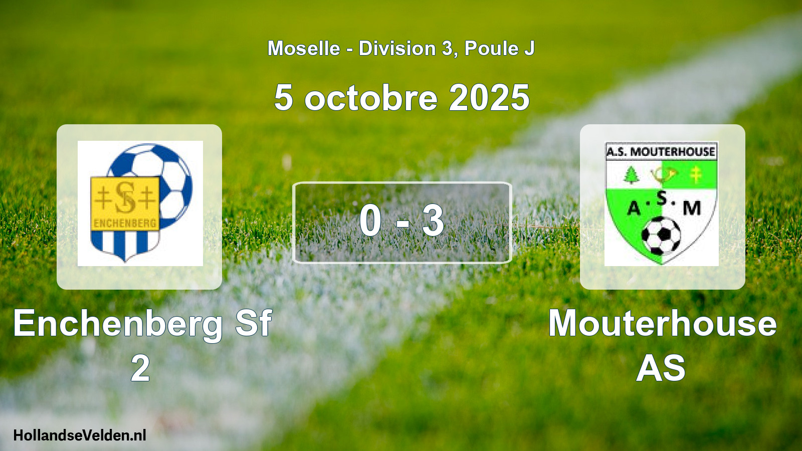 Match joué: Enchenberg Sf 2 - Mouterhouse AS 0 - 3 (5 octobre 2025)